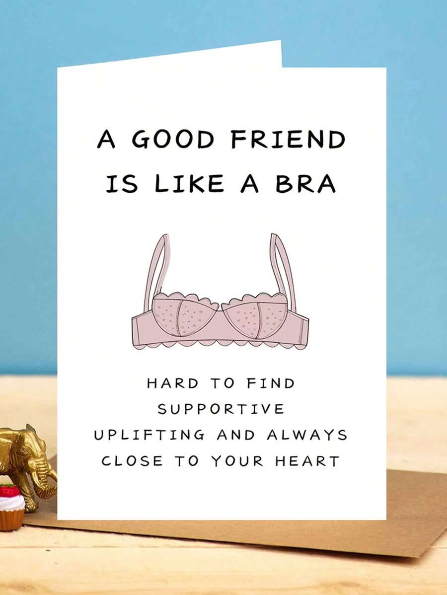 1入禮品賀卡BFF最好的朋友賀卡，有趣的生日禮物，BFF定義卡，友情生日賀卡，帶信封的生日賀卡，用於家居裝飾、房間裝飾