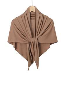 1 pièce Bandeau triangulaire antidérapant pour femme, coiffe hijab de couleur unie confortable, bandeau de sport respirant pour porter quotidien avec abaya, accessoires de voile