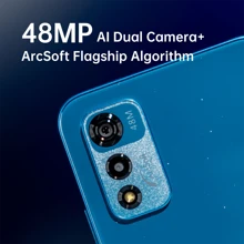 Coolpad 20+，Android 11，产品颜色：黑色，蓝色，CPU：G80，4+64G，6.517英寸HD+，屏幕，电池：4500mAh，后置摄像头：48MP，AI双摄像头，前置摄像头：5MP，侧面指纹+面部解锁，双SIM卡4G充电头欧洲规格智能手机 - 黑色 - 查看 5