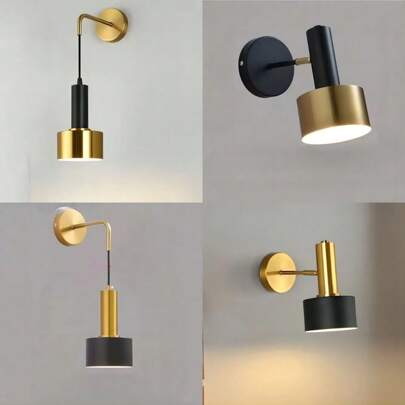 1pc Creative Modern Bedroom Wall Lamp, Simple Nordic Style Living Room/Hotel Aisle Background Light