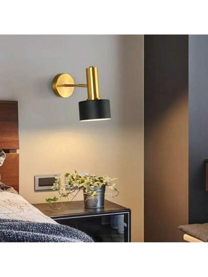 1pc Creative Moderne Bedroom Wand Lamp, Nordic Living Room/Hotel Aisle Background Verlichting view 2