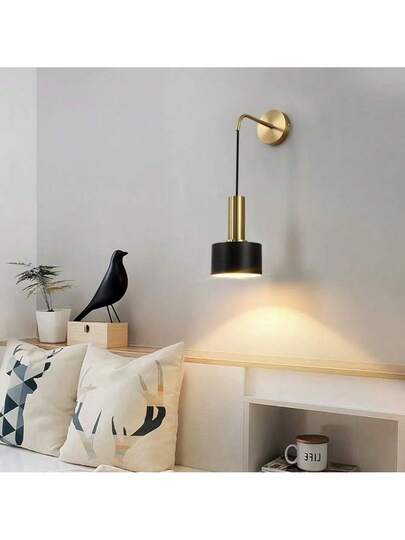 1pc Creative Moderne Bedroom Wand Lamp, Nordic Living Room/Hotel Aisle Background Verlichting view 4