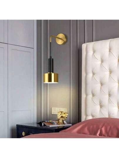 1pc Creative Moderne Bedroom Wand Lamp, Nordic Living Room/Hotel Aisle Background Verlichting view 3