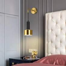 1pc Creative Modern Bedroom Wall Lamp, Simple Nordic Style Living Room/Hotel Aisle Background Light - Light Luxury Wall Lamp - View 3