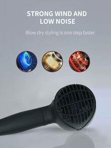 Travel Hair Dryer For Pet With 1 Concentrator Nozzle ,Compact Hair Dryer With Folding Handle, High-Speed Low Noise Thermo-Control Hairdryer For Pet, Travel Blow Dryer