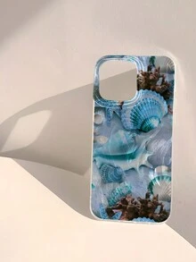 1pc Ocean Themed Waterproof Anti-Shock Anti-Slip Soft Phone Case Cover With Underwater World Design Compatible With IPhone - Multicolor - View 3