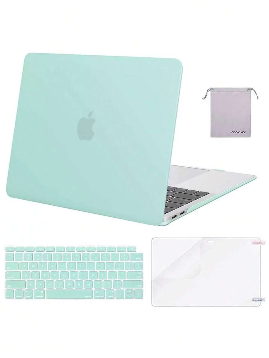 MOSISO Compatible With Macbook Air 13 Inch Protective Case Cover 2022 2021-2018 Release A2337 M1 A2179 A1932 Retina Display Touch ID Plastic Hard Shell&Keyboard Cover&Screen Protector&Storage Bag