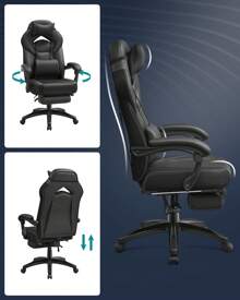 SONGMICS Video Game Chair - Black - View 3