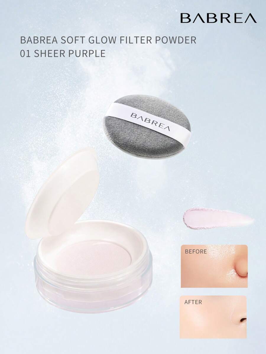 babrea Polvo de filtro de brillo suave 8g - 01 violeta claro - Ver 1