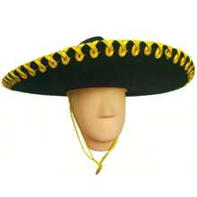 SOMBRERO CHARRO TIPICO MEXICANO - Dorado - Ver 1