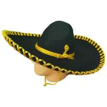 SOMBRERO CHARRO TIPICO MEXICANO - Dorado - Ver 4