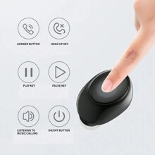 Single Ear Headphones Invisible Earbuds Sleep Bluetooth Earbuds Mini Tiny Discreet Hidden Headphones For Work - Multicolor - View 5