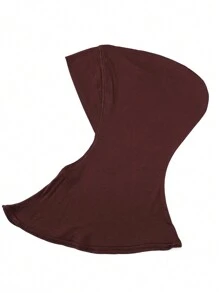 1pc Plain Jersey Under Scarf Cap Hijab - Multicolor - View 18