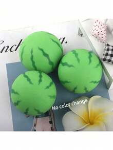 1pc Watermelon Squishy Toy For Stress Relief And Entertainment, Prank Toy For Adults - All Specifications - View 6