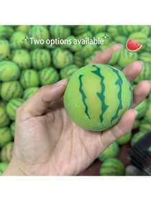 1pc Watermelon Squishy Toy For Stress Relief And Entertainment, Prank Toy For Adults - All Specifications - View 3