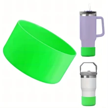 Silikon Schutzhülle für 12-40oz Standard- und Weithalsflaschen, inklusive rutschfester Bodenabdeckung für Edelstahl-Wasserflaschen