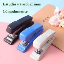 Engrapadora Manual De 10 Hojas Con 100 Grapas Adicionales - Negro - Ver 4