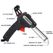 Soldering Gun Kit 60W Auto Solder Feed Hand-Held Welding Gun + 150g Solder Wire - Black - View 4