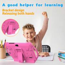 Kids Tablet 7 Inch For Boys Girls Android Tablets For Kids 4GB RAM 32GB ROM Toddler Tablet WIFI Safety Eye IPS Screen, Parental Control, Dual Camera Shockproof Case For Educational Games. - Hồng - Xem 3