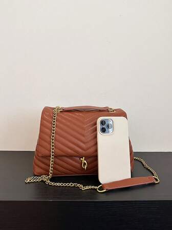Embroidered Chain Stitching Women's Crossbody Bag