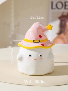 DearDali 1 chiếc cốc gốm ma thuật dễ thương 350ml có nắp, cốc cà phê Niche, thiết kế "Không đãi, không lừa", thích hợp cho hoặc tiệc trở lại trường - Nhiều màu - Xem 15