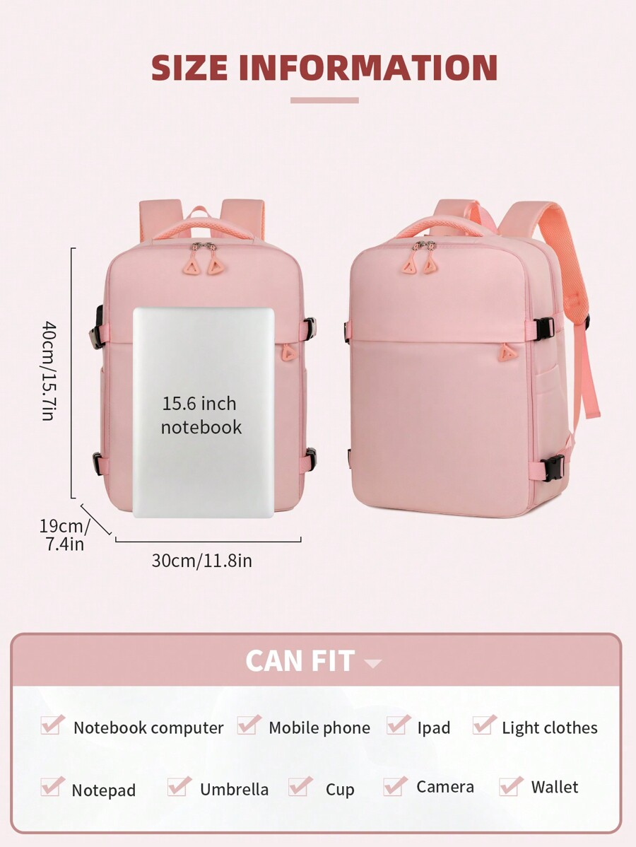 quncheng Large Travel Backpack For Men Women, TSA Friendly Airline