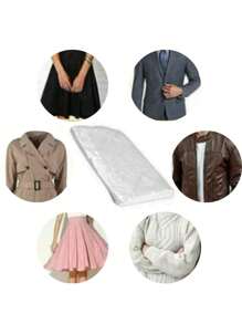 Paquete de 100 Bolsas Cubre Polvo para Tintorería 60x90 cm Protección Delgada, Calibre .40, Transparente y Biodegradable - transparente - Ver 4