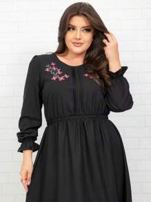Women Midi Dresses - màu đen - Xem 2