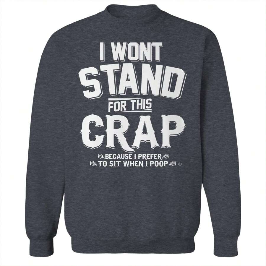 Haywood & Main Stand For This   Unisex Graphic Cotton Pullover Sweatshirt