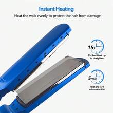 Hair Straightening Irons - Blue - View 5
