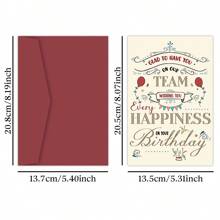 1 pieza Tarjetas de cumpleaños para empleados, Tarjeta de Feliz Cumpleaños para compañeros de trabajo, Tarjeta de Cumpleaños para Empleados de jefes y gerentes, el regalo perfecto para sus colegas de trabajo