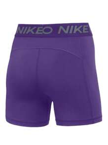 Nike Womens Pro Training Shorts 5in - 紫色 - 查看 4