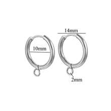 10入組不鏽鋼時尚圓形耳環，配戒指自製耳環，珠寶飾品配件生產 - 耳扣 - 查看 19