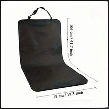 1pc Waterproof Oxford Fabric Coated Pet Dog Car Seat Cover Rear Seat Mat For Front Seat - Multicolor - View 2