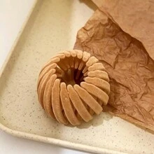 1入組絨面鳥巢髮髻造型器，適用於女性，高馬尾和蓬鬆皮膚頭髮型，適合作為禮物，夏季時尚髮飾 - 彩色 - 查看 10