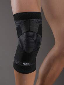 JINGBA SUPPORT 1 Piece Women Men Elastic Breathable Knee Support Sleeve With Adjustable Strap For Basketball Cycling Running - Black - View 3