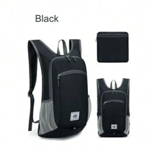 輕便背包小型旅行背包可折疊徒步旅行背包可收納露營徒步旅行背包，男女適用 - 彩色 - 查看 6