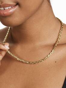 1 Stück europäischer und amerikanischer minimalistischer Hiphop Titan-Stahl Jungfrau Maria Kreuz Perlenkette, Schlangenketten passend für Frauen für jeden Tag, Dates, Musikfestivals, Hochzeiten, Neujahr, Valentinstag, Muttertag, Mutter, Muttertag, Geschenk