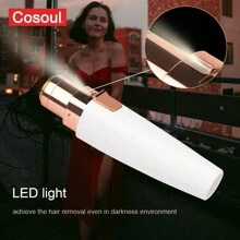 Removedor eléctrico de vello facial para mujer, recortadora de cejas, y maquinilla de afeitar para mujer