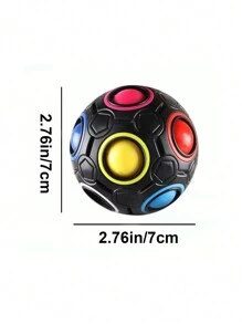 Magic Rainbow Ball Magic Cube, Asymmetrical Shape Smooth Anti-Stress Fidget Toy - Alien Football - View 7