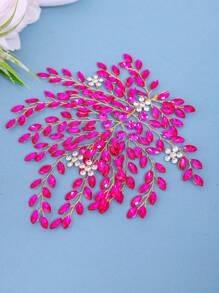 1pc Elegant Crystal Decorated Hair Band, Bridal Wedding Hair Accessories, Women/Girls' Daily/Party Hair Decor