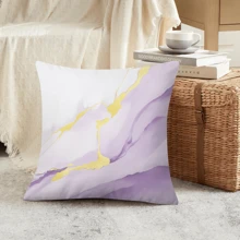 4 Vỏ Gối Có Họa Tiết Đá Cẩm Thạch Vàng Tím, Vỏ Gối Nghệ Thuật Polyester Trừu Tượng Hiện Đại Vỏ Gối Vuông Mềm, Cho Phòng Khách, Phòng Ngủ, Ghế Sofa, Giường, Xe Hơi, Trang Trí Nhà Cửa (Không Có Lõi Gối) - Nhiều màu - Xem 7