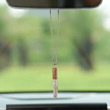 Car Rearview Mirror Pendant Cigarette With Rhinestone Inlay - Multicolor - View 2