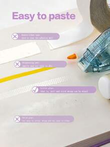 1 Keo dán chấm đá Rhinestone màu trong suốt, dễ nhìn và di động, dễ dán và lau chùi khi quay lại trường - hình dạng - Xem 2