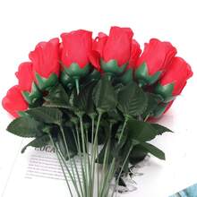20/10/5/3入組人工小玫瑰花套裝，適用於家居裝飾、客廳、電視櫃、臥室、餐桌、婚禮、派對等 - 玫瑰紅 - 查看 9