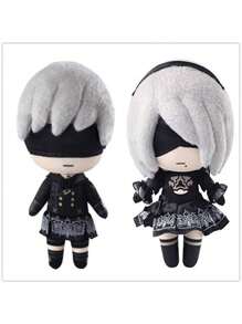 Nier Automata 2B Plush Doll, NieR: Automata Video Game Cartoon Doll - Multicolor - View 6