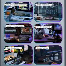 NACODEX-Desktop Helper Console Panel Controller Customized Multi-Scene Compatible Live Programming Tuning Quick Office-AKP153E Black International Version - Black - View 3