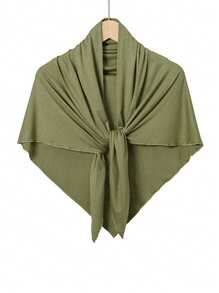 1 pièce Bandeau triangulaire antidérapant pour femme, coiffe hijab de couleur unie confortable, bandeau de sport respirant pour porter quotidien avec abaya, accessoires de voile