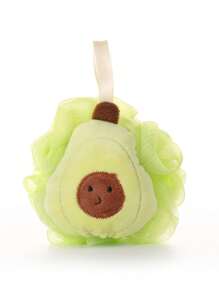 1pc Cute Fruit Shaped Bath Sponge For Kids, Soft & Skin-Friendly Baby Bathing Loofah With Ribbon - Multicolor - View 13