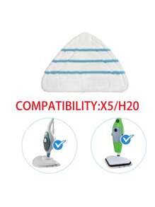 1/3/5/10 Stücke H20 Dampfmop Ersatz Pads, Klett Reinigungstücher Köpfe kompatibel mit Supor Ariete H2O